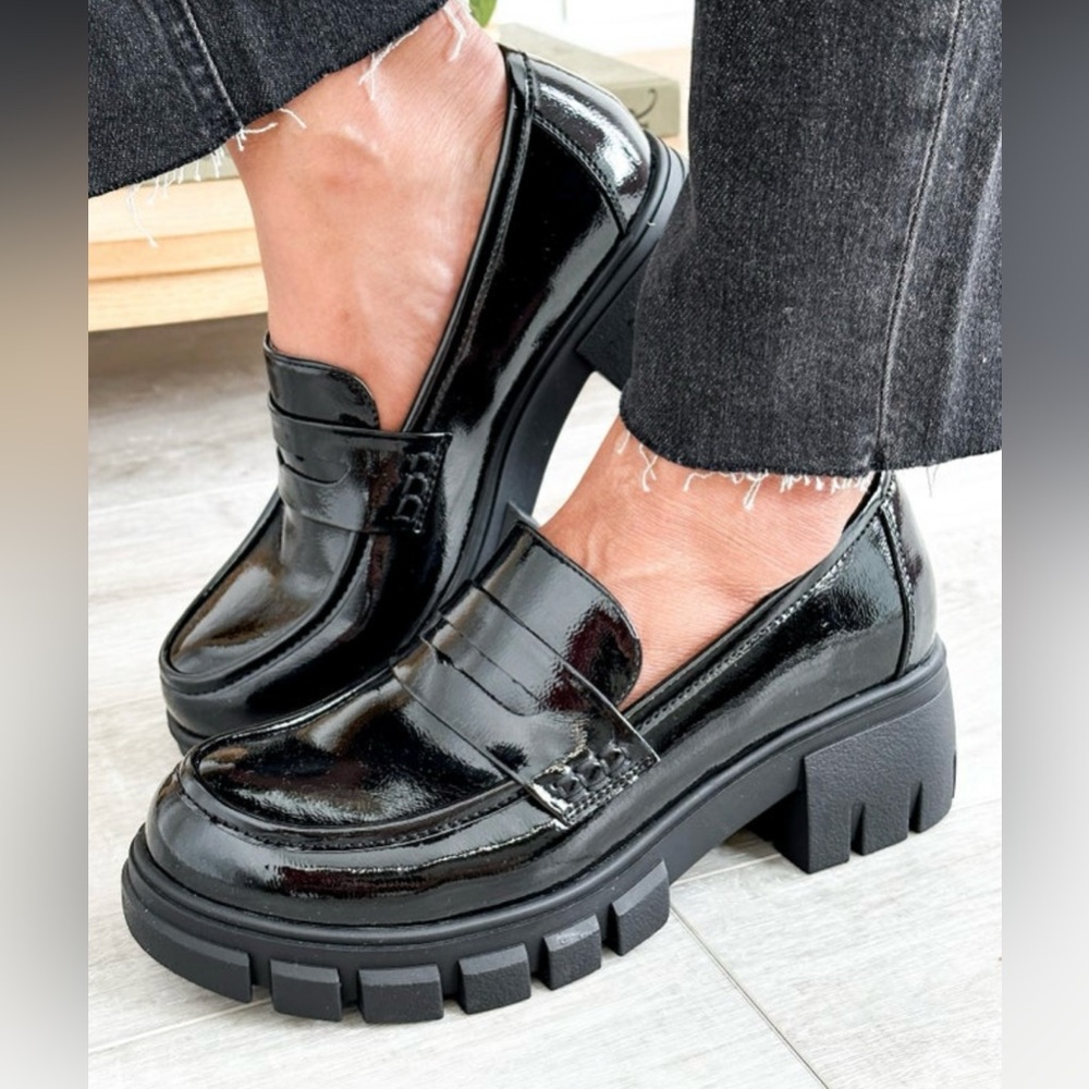 Corky’s Lug Sole Patent Loafers